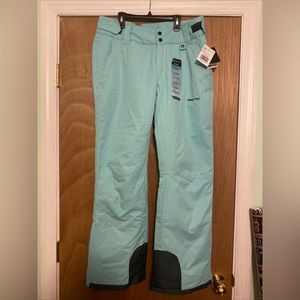 Arctix Women Snow Sports Insulated Cargo Pants Island Azure Blue L (12-14) 31"